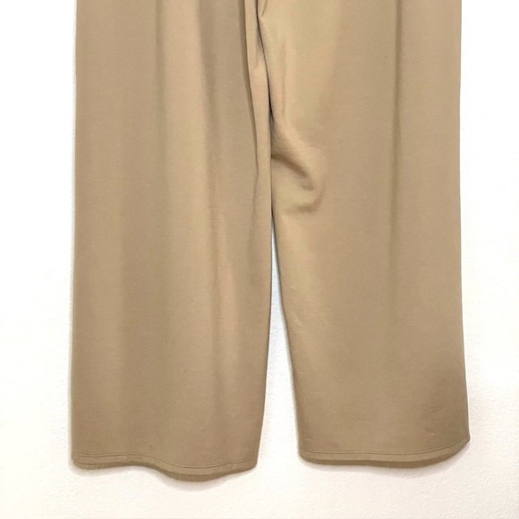 Eileen Fisher Wide Leg Ponte Pant Ankle Crop Pull On Biscuit Large / X-Large - Picture 8 of 16
